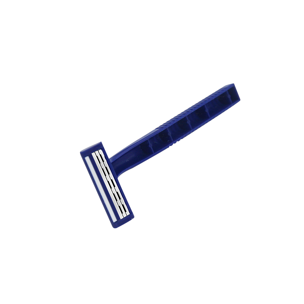 Three Blades Plastic Disposable Razor with Display Card Packaging