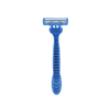 4pcs/set Factory Wholesale Rubber Handle Triple Blade Disposable Razor 