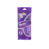Factory Sale 4pcs/bag Wholesale Purple Wholesale Triple Blade Women Disposable Razor 
