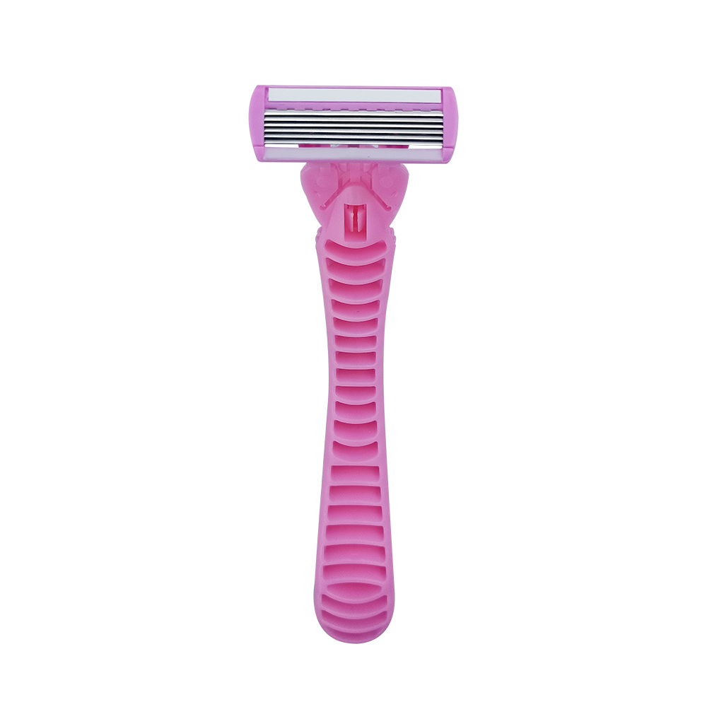 Six Blades Razor Replaceable Cutter Head Pink for women